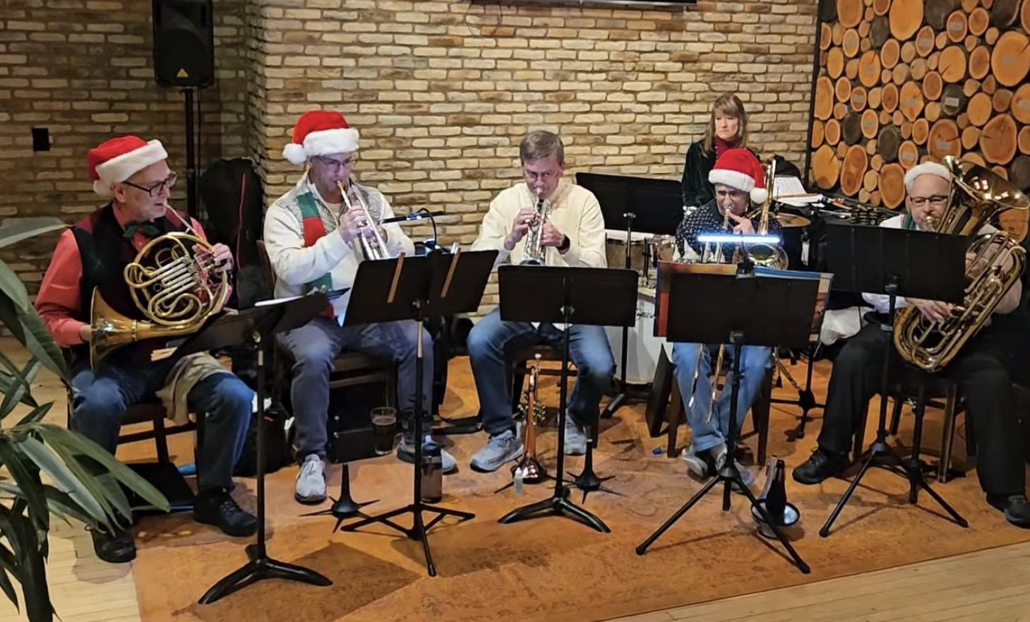 Holiday brass ensemble performance